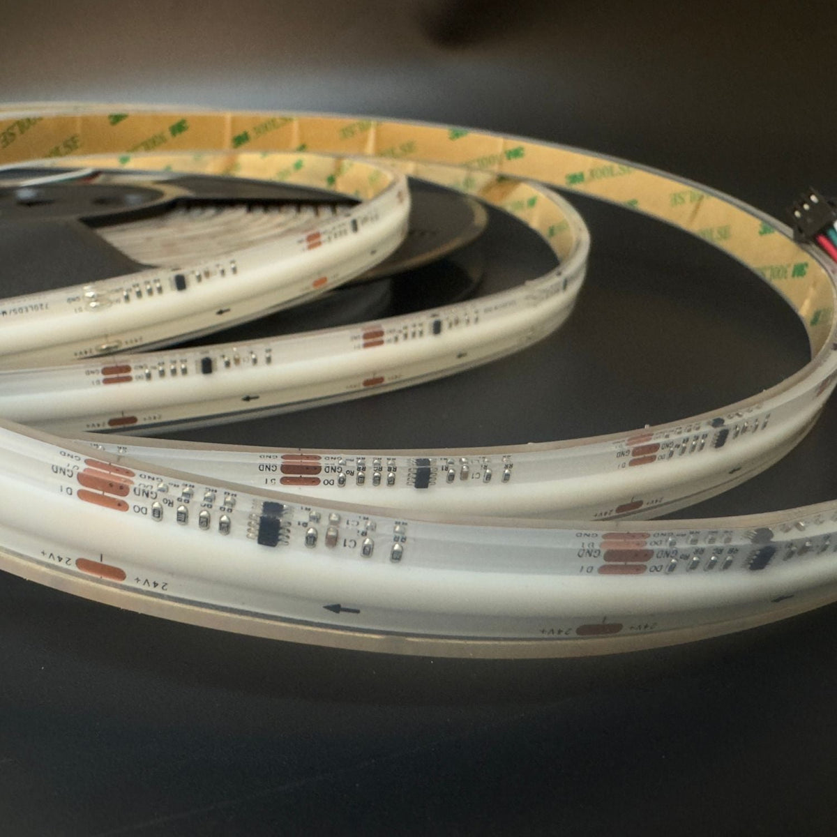 Addressable COB RGB LED Strip 24V Digital Pixel IP68 Waterproof 720 LEDs/m WS2811 10 Metre - House of LEDS