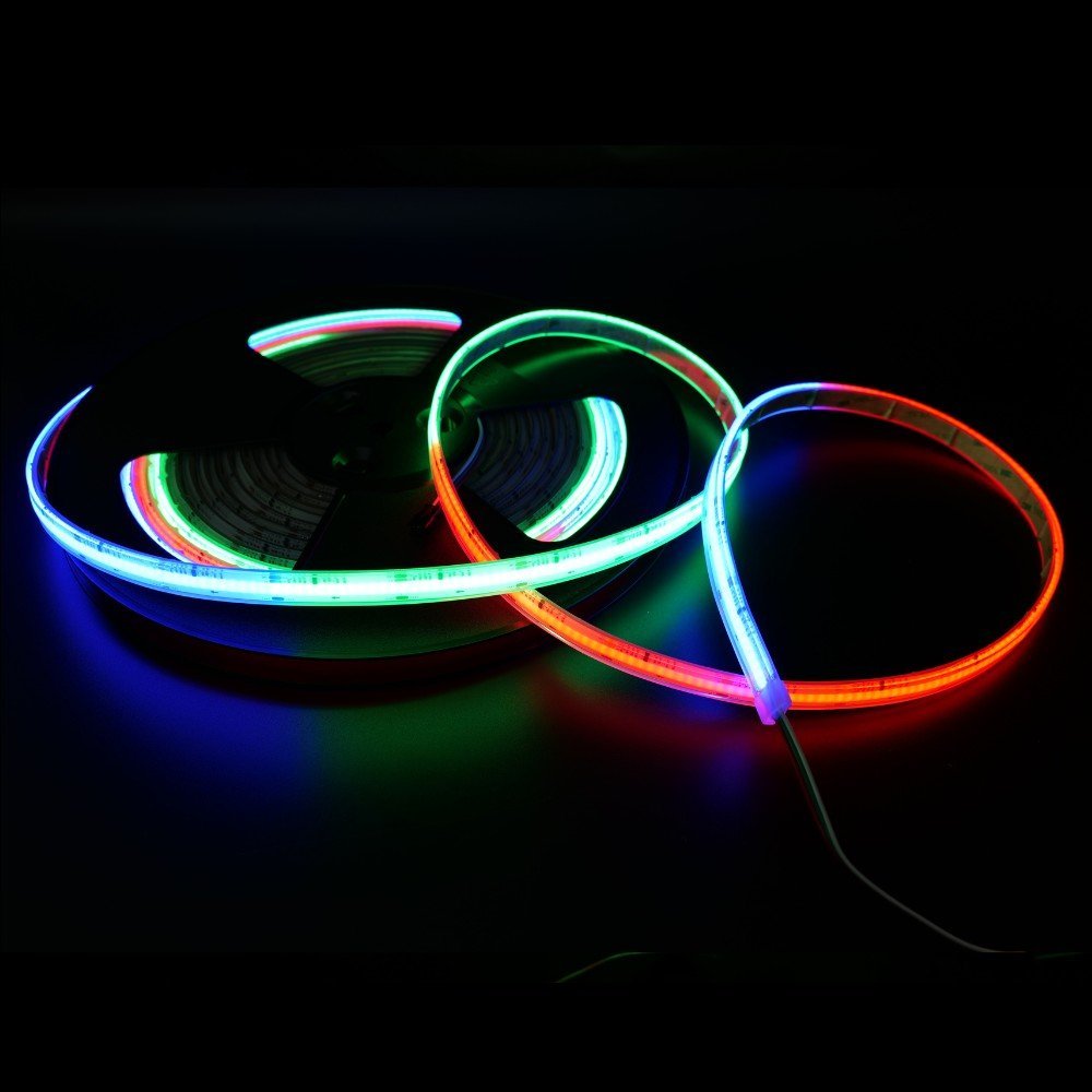 Addressable COB RGB LED Strip 24V Digital Pixel IP68 Waterproof 720 LEDs/m WS2811 10 Metre - House of LEDS