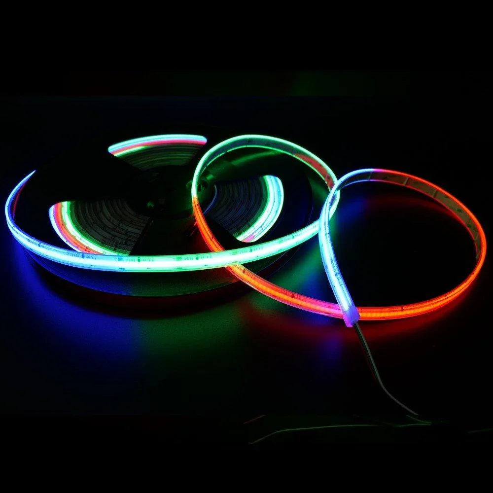 Addressable Digital Pixel RGB COB Strip 24V IP68 Waterproof 720 LEDs/m WS2811 — House of LEDs UK