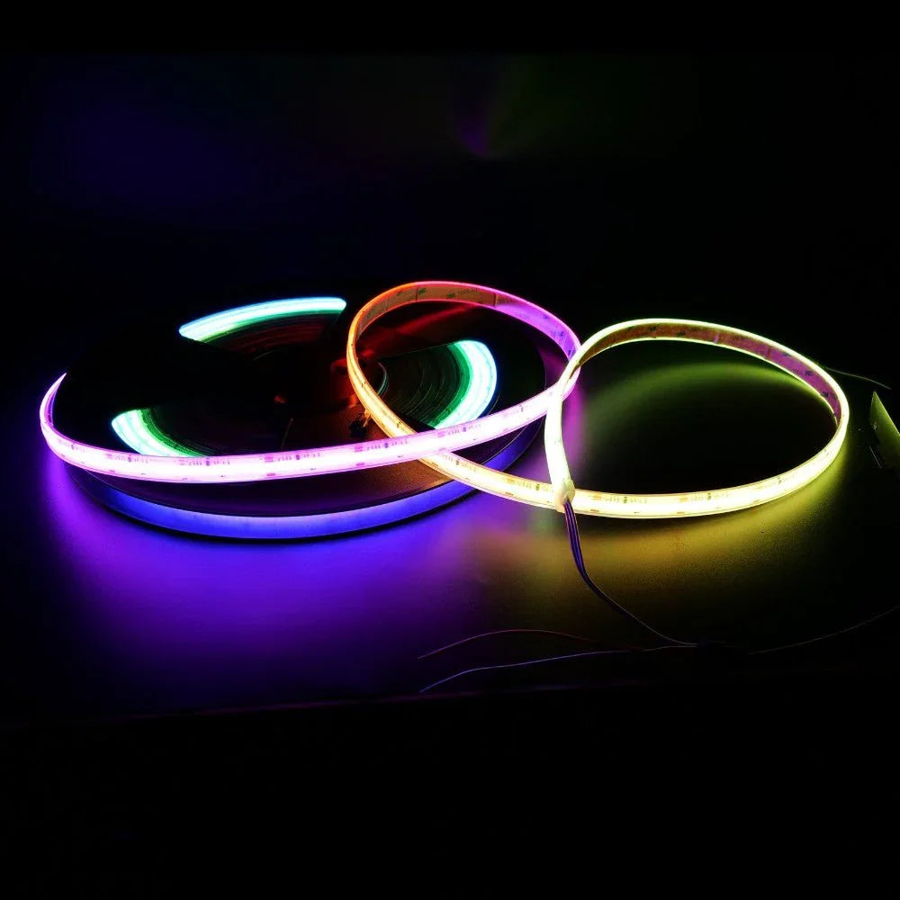 Addressable Digital Pixel RGB COB Strip 24V IP68 Waterproof 720 LEDs/m WS2811 — view 2 — House of LEDs UK