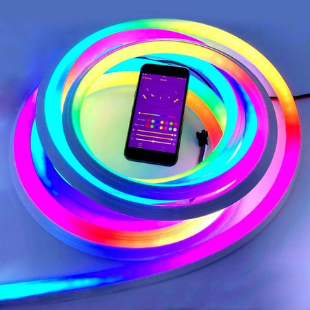 Addressable Digital Pixel RGB Neon Flex 16x16mm WS2811 App Control 10 metre Kit — view 9 — House of LEDs UK