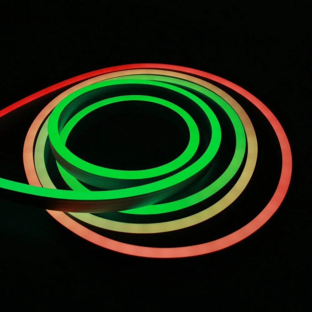Addressable Digital Pixel RGB Neon Flex 24V 12x20mm IP65 WS2811 10cm Cut — view 2 — House of LEDs UK