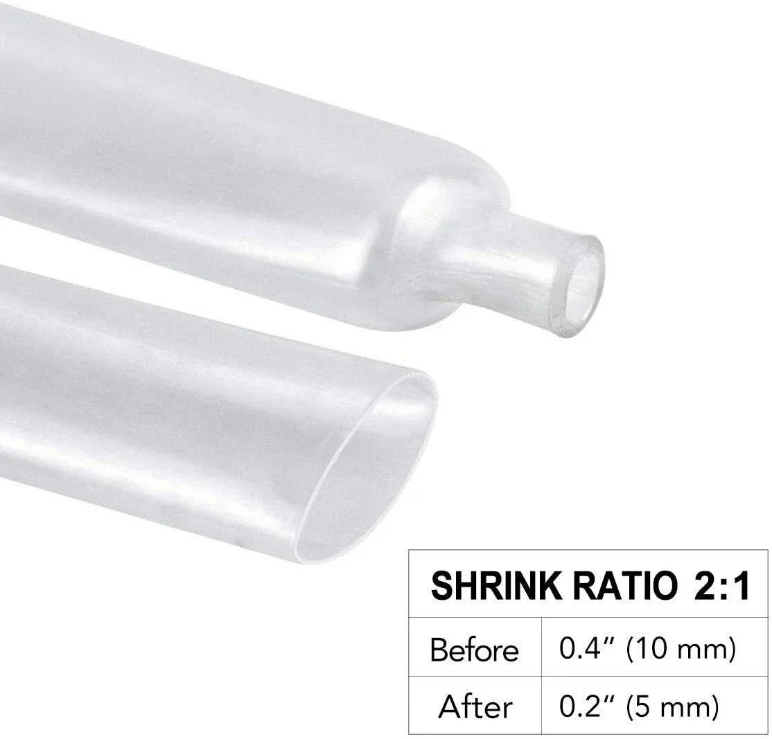 Adhesive Clear Heat Shrink Sleeving - 2:1 Weatherproof Heatshrink Tubing 16-25mm 1 Metre — view 4 — House of LEDs UK