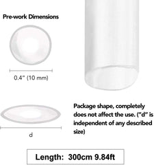 Adhesive Clear Heat Shrink Sleeving - 2:1 Weatherproof Heatshrink Tubing 16-25mm 1 Metre - House of LEDS