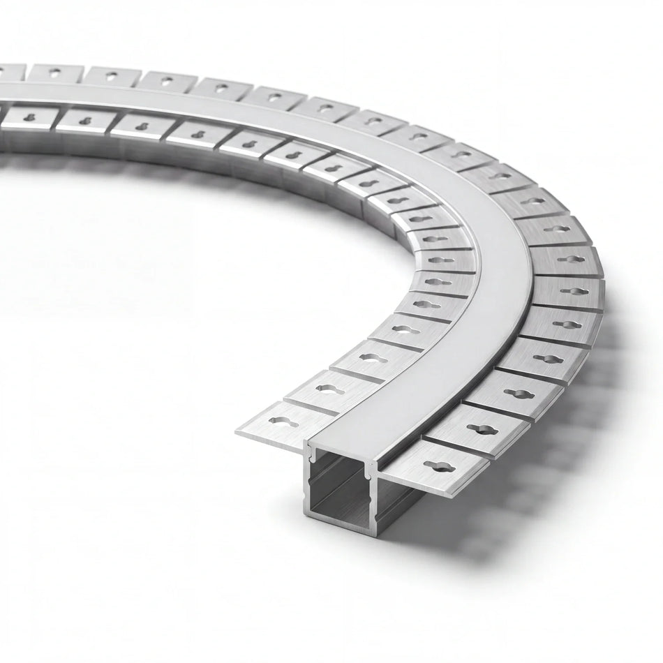 Bendable Plaster in Aluminium Profile For LED Strip 2 & 3 Metre