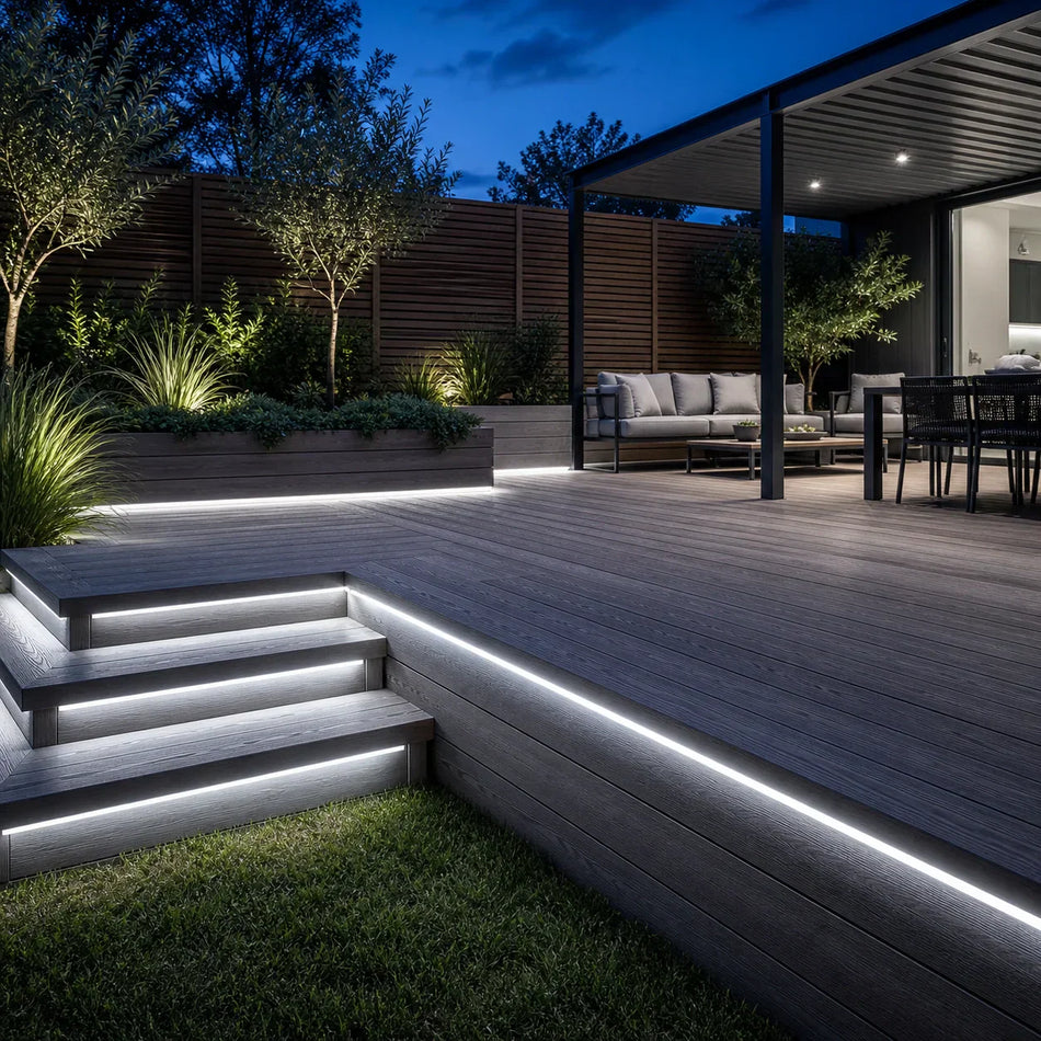Outdoor LED Strip Cool White 6000K 24V 8x16mm IP67 5cm Cut 20m — House of LEDs UK