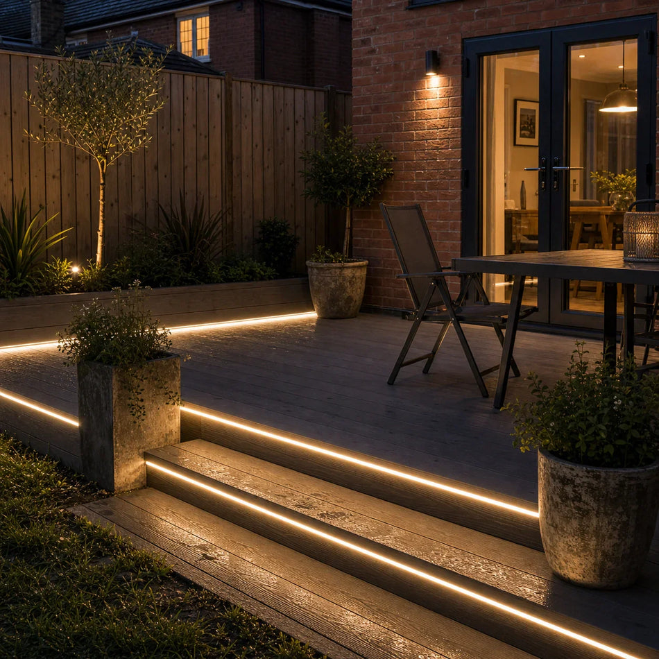 Outdoor LED Strip Warm White 2700K 48V 8x16mm IP67 10cm Cut 40m — House of LEDs UK