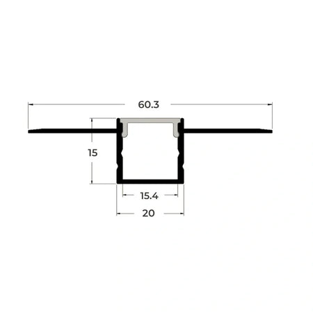 Bendable Plaster in Aluminium Profile For LED Strip 2 & 3 Metre