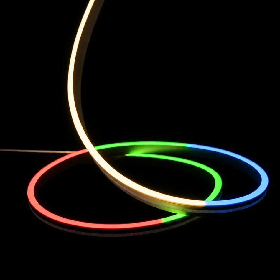 RGBW (3000K) LED Neon Flex 10x18mm IP67 Waterproof 48V 20 Metre — House of LEDs UK
