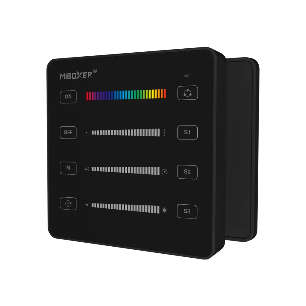 Miboxer Black SPI Wall Panel Remote (2.4GHz) B6-B — view 3 — House of LEDs UK