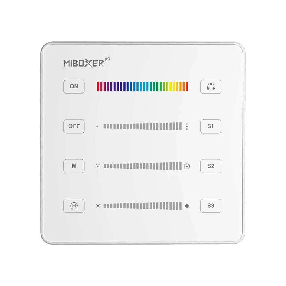 Miboxer White SPI Wall Panel Remote (2.4GHz) B6 — House of LEDs UK
