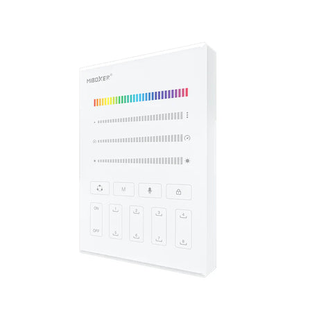 Miboxer 8 Zone SPI Panel Remote (2.4GHz) B9 — view 2 — House of LEDs UK