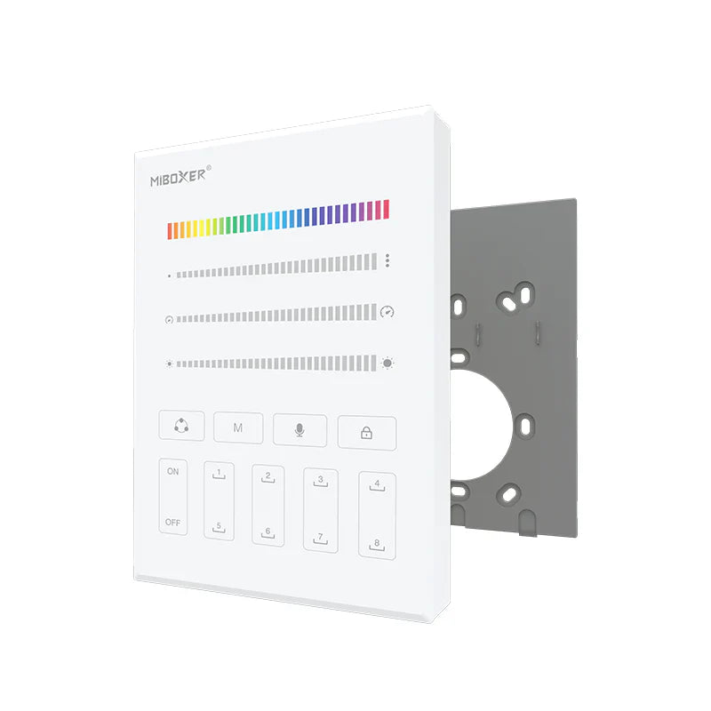 Miboxer 8 Zone SPI Panel Remote (2.4GHz) B9 — view 3 — House of LEDs UK