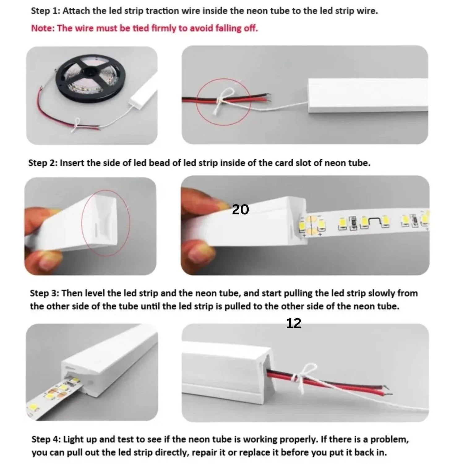 Black Silicone LED Neon Flex Tube Diffuser Body for LED Strip Light 16x16mm — view 9 — House of LEDs UK