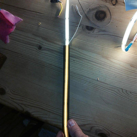 Black Silicone LED Neon Flex Tube Diffuser Body for LED Strip Light 5x13mm — view 2 — House of LEDs UK