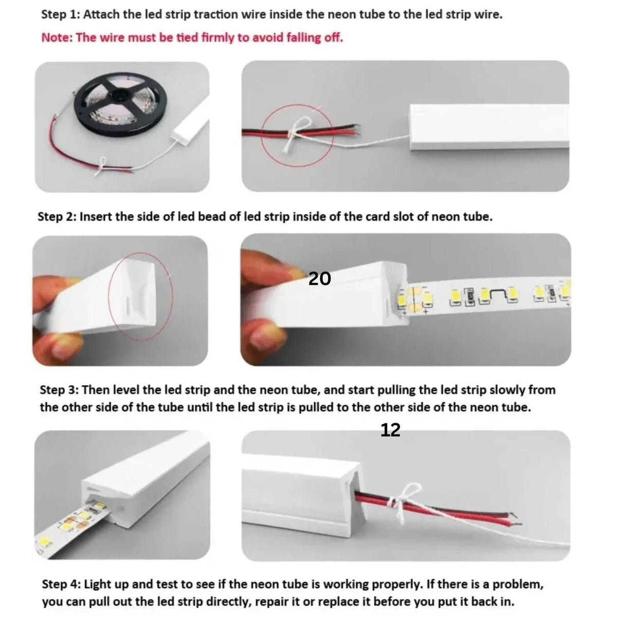 Black Silicone LED Neon Flex Tube Diffuser Body for LED Strip Light 5x13mm — view 9 — House of LEDs UK