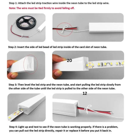 Black Silicone LED Neon Flex Tube Diffuser Body for LED Strip Light 5x13mm — view 9 — House of LEDs UK