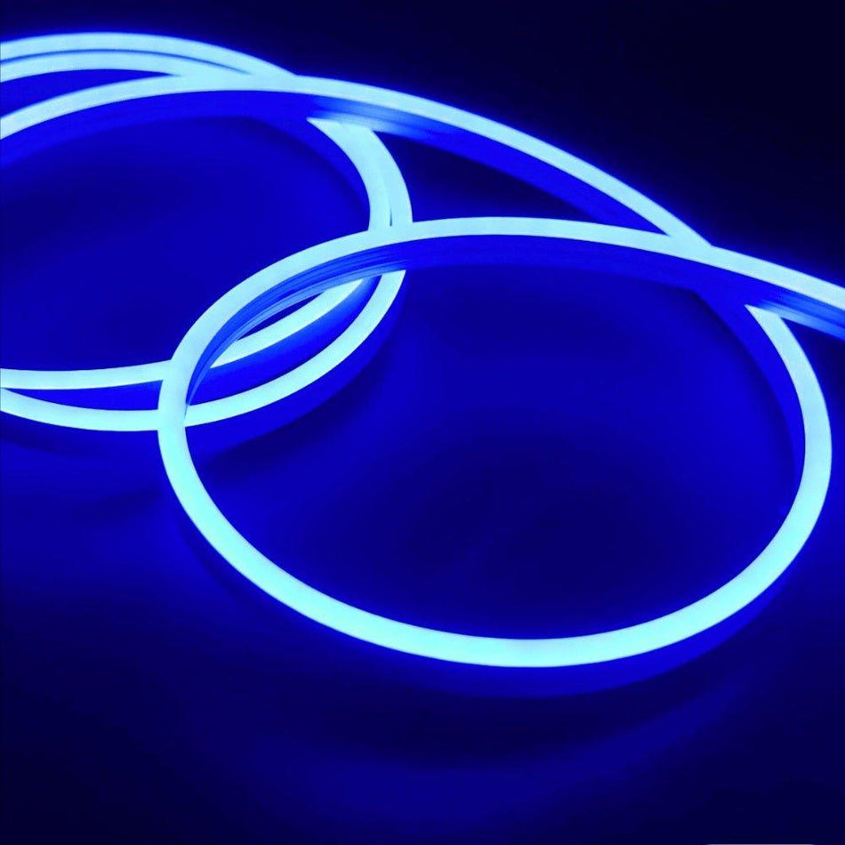 Blue Flex 24V 8x16mm 120LEDs/m IP65 Waterproof 5cm Cut - House of LEDS