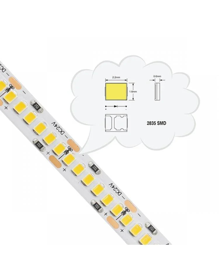 Blue LED Strip Light 12V 240 LEDs/m 1200 LEDs IP20 Non Waterproof 5 Metre Strip — view 10 — House of LEDs UK