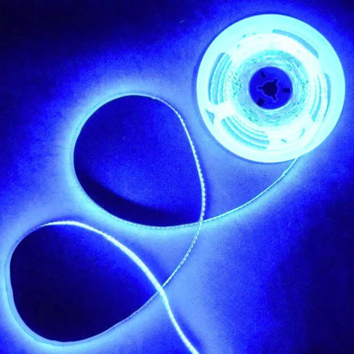 Blue LED Strip Light 12V 240 LEDs/m 1200 LEDs IP20 Non Waterproof 5 Metre Strip — view 2 — House of LEDs UK