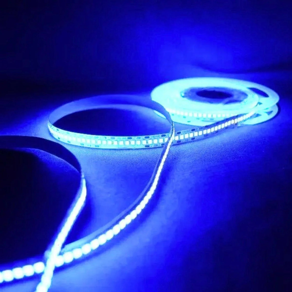 Blue LED Strip Light 12V 240 LEDs/m 1200 LEDs IP20 Non Waterproof 5 Metre Strip — view 3 — House of LEDs UK