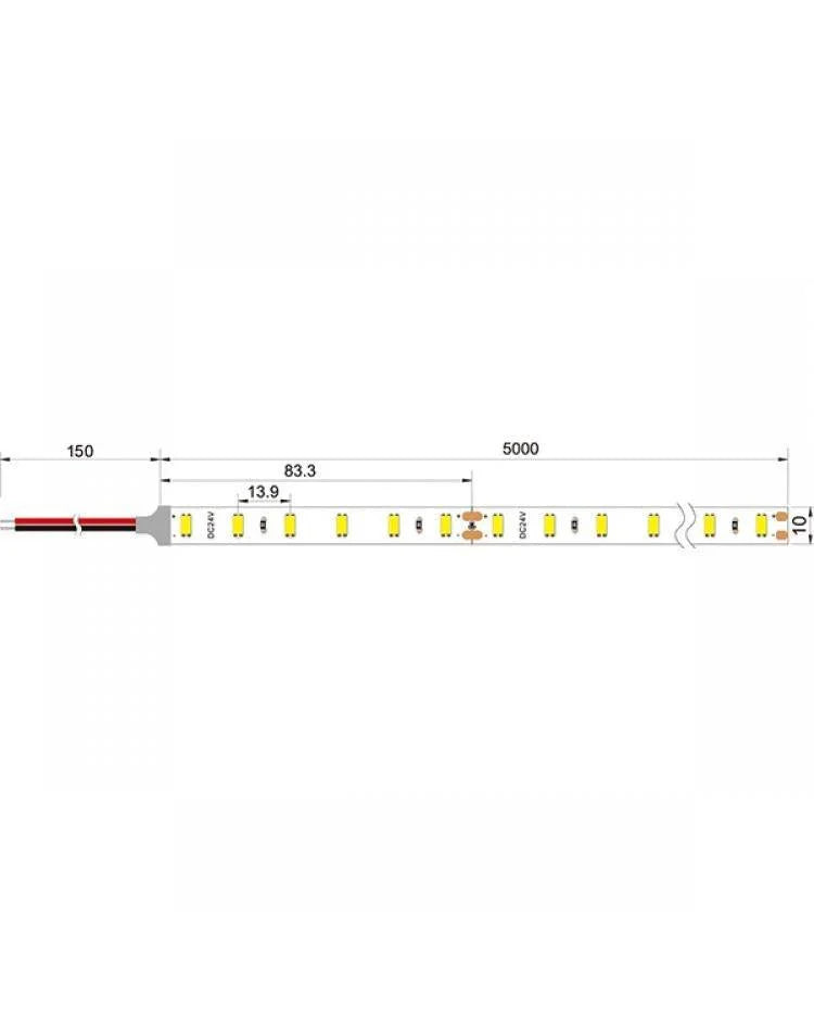 Blue LED Strip Light 12V 240 LEDs/m 1200 LEDs IP20 Non Waterproof 5 Metre Strip — view 9 — House of LEDs UK