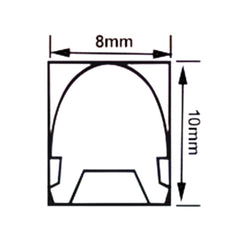 Blue Silicone Neon Flex Tube Diffuser Body for LED Strip Lights Neon Signs 8mm - House of LEDS