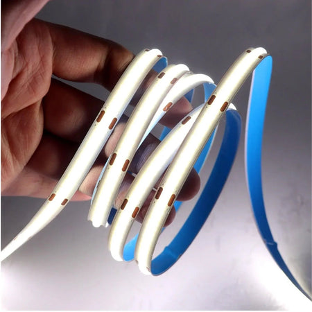 CCT COB LED Strip 2700K to 6500K 24V 480 LEDs/m IP20 8mm Wide — view 5 — House of LEDs UK