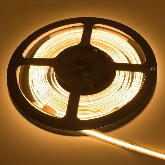 CCT COB LED Strip 2700K to 6500K 24V 480 LEDs/m IP20 8mm Wide — view 8 — House of LEDs UK