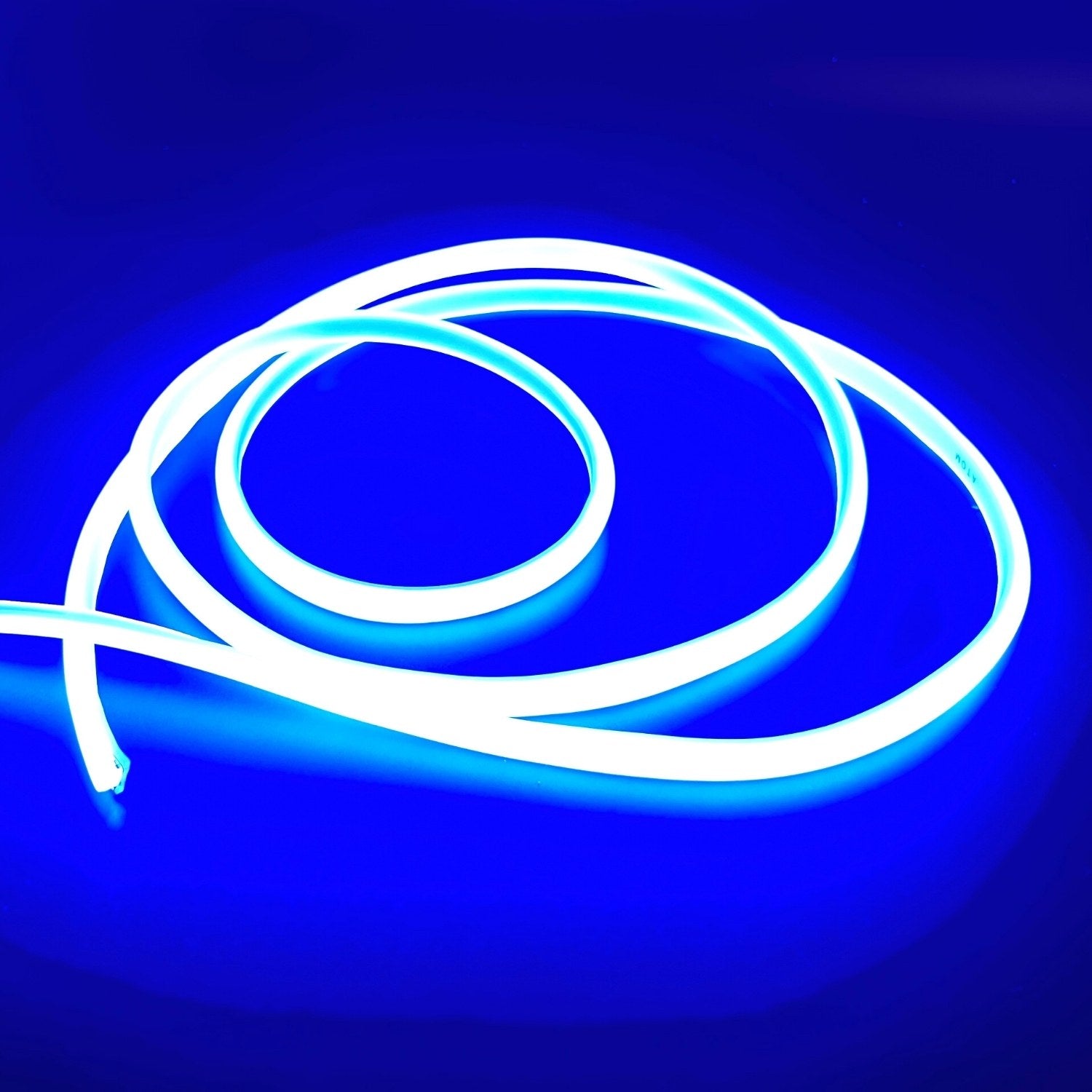 COB LED Strip Light Blue Neon Flex 220V 240V 288 LEDs/m IP65 with UK Plug - House of LEDS