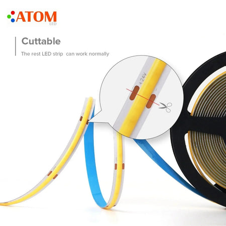 COB LED Strip Light Cool White 6000K 24V 352 LEDs/m IP20 Waterproof — view 15 — House of LEDs UK