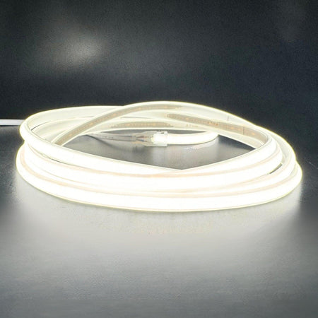 COB LED Strip 220V 240V Natural White 4000K 288 LEDs/m IP65 with UK Plug - ATOM LED