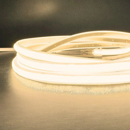 Warm White 3000K COB LED Strip 220V 240V 288 LEDs/m IP65 UK Plug — view 6 — House of LEDs UK