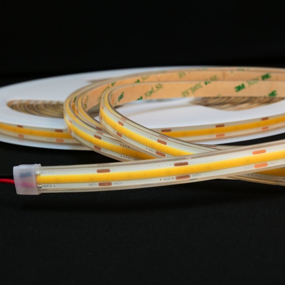 Cool White 6000K COB LED Strip 24V 384 LEDs/m IP68 Waterproof - House of LEDS