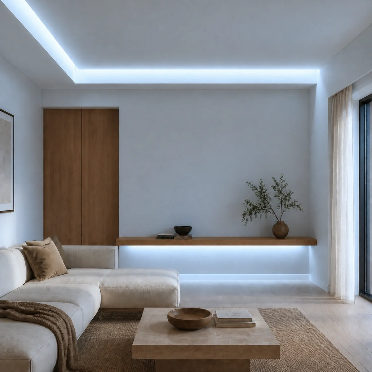 Cool White 6500K COB LED Strip 24V 10mm 480LEDs/m IP20 20m Run — product view 6