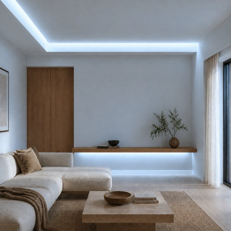 Cool White 6500K COB LED Strip 24V 10mm 480LEDs/m IP20 20m Run — product view 6