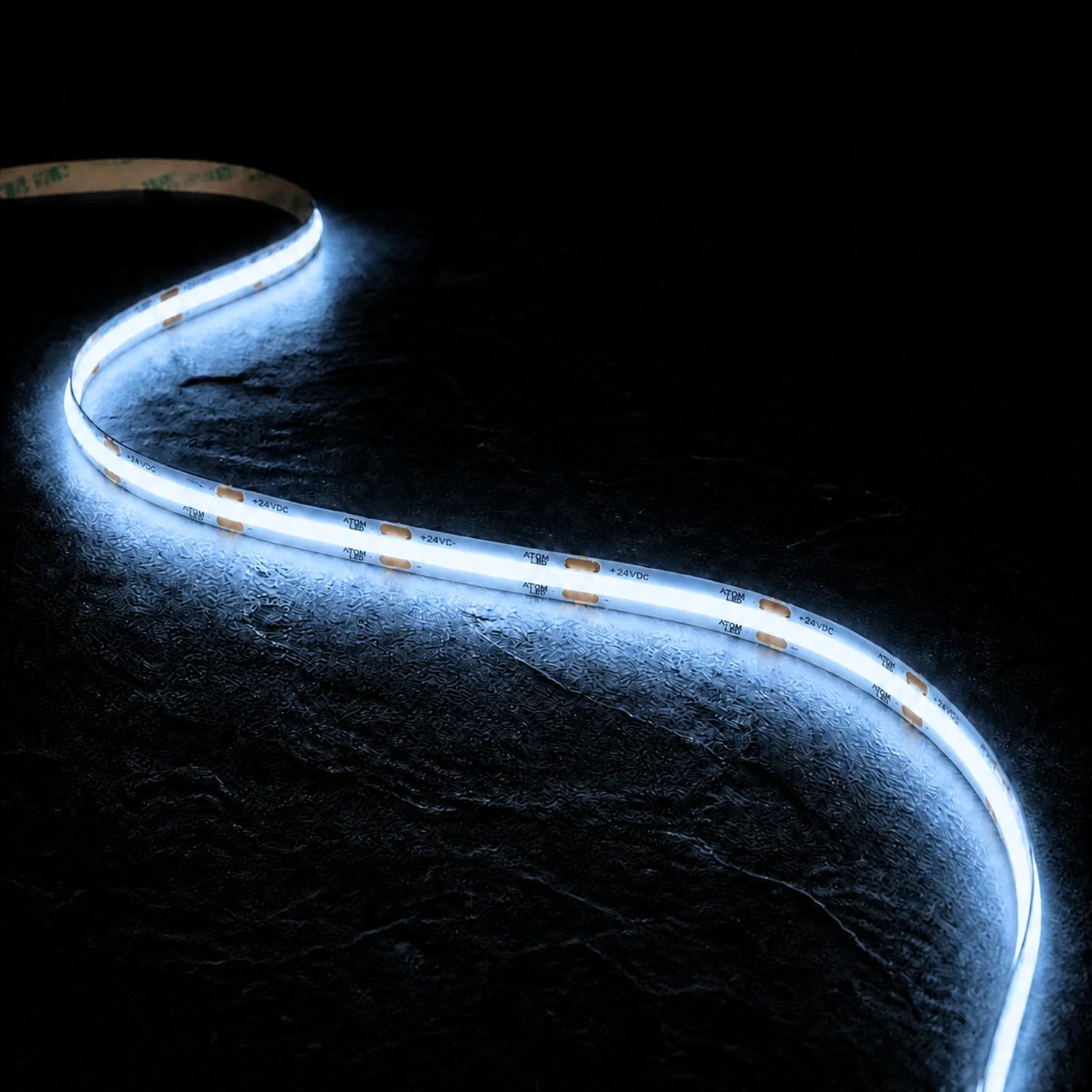 Cool White 6500K COB LED Strip 24V 10mm 480LEDs/m IP20 20m Run — product view 7