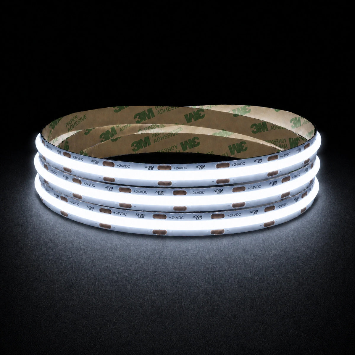 Cool White 6500K COB LED Strip 24V 10mm 480LEDs/m IP20 20m Run — main product image