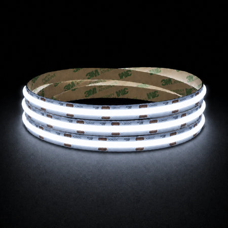 Cool White 6500K COB LED Strip 24V 10mm 480LEDs/m IP20 20m Run — main product image