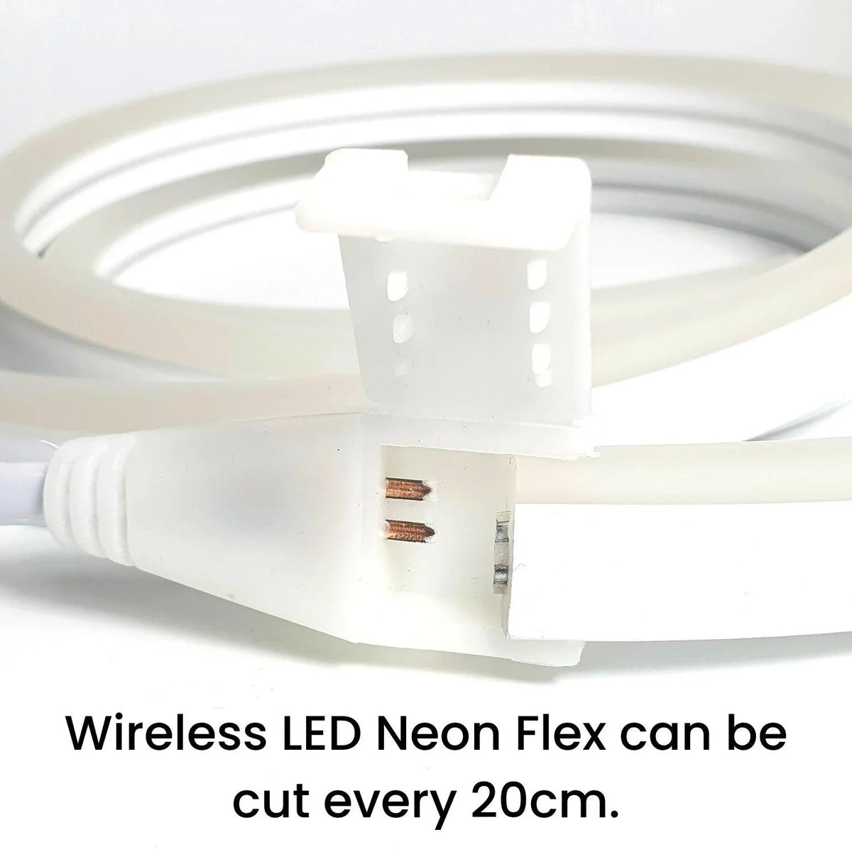 Cool White LED Neon Flex 24V DC Wireless 8x16mm 120LEDs/m IP65 Waterproof — view 5 — House of LEDs UK