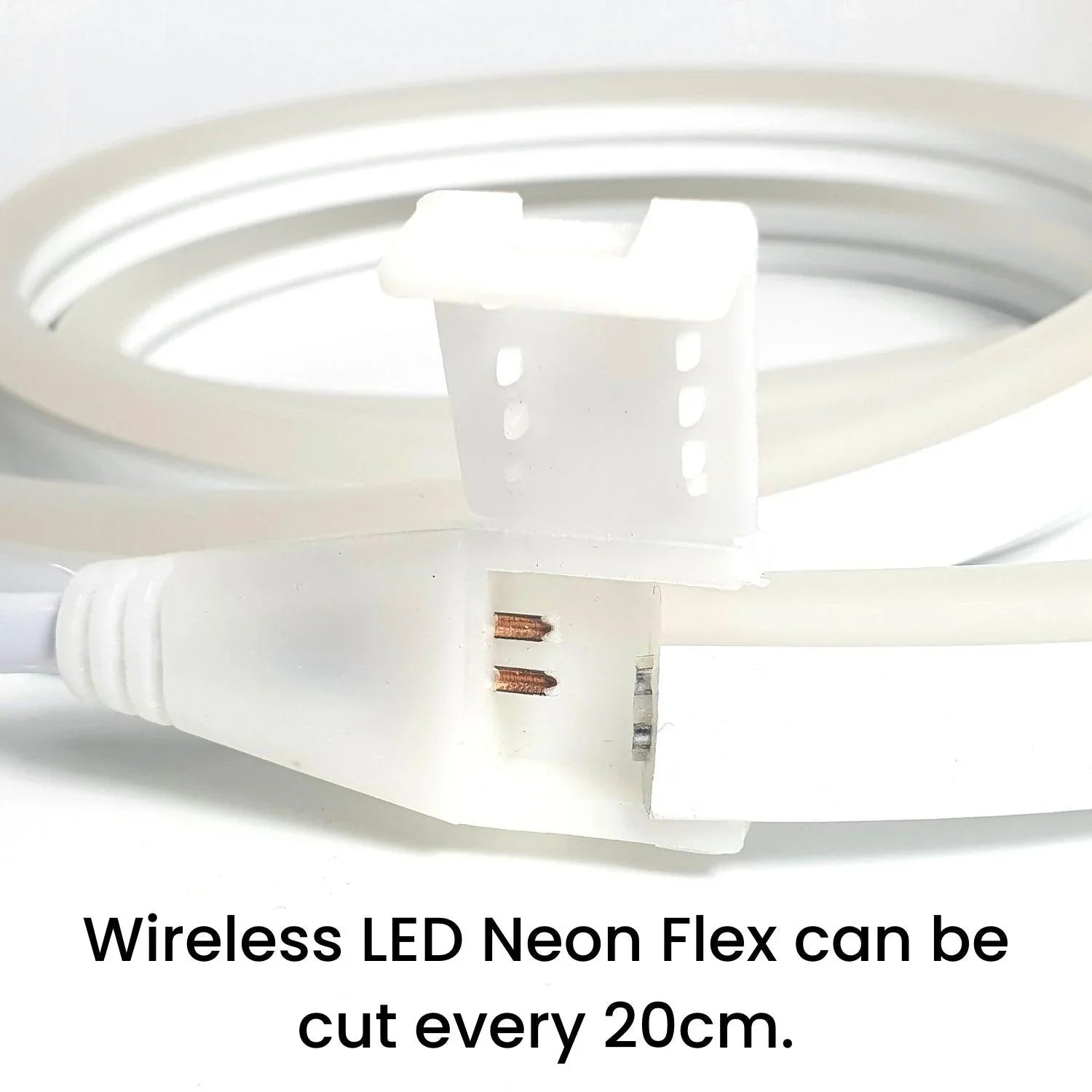 Cool White LED Neon Flex 24V DC Wireless 8x16mm 120LEDs/m IP65 Waterproof — view 5 — House of LEDs UK