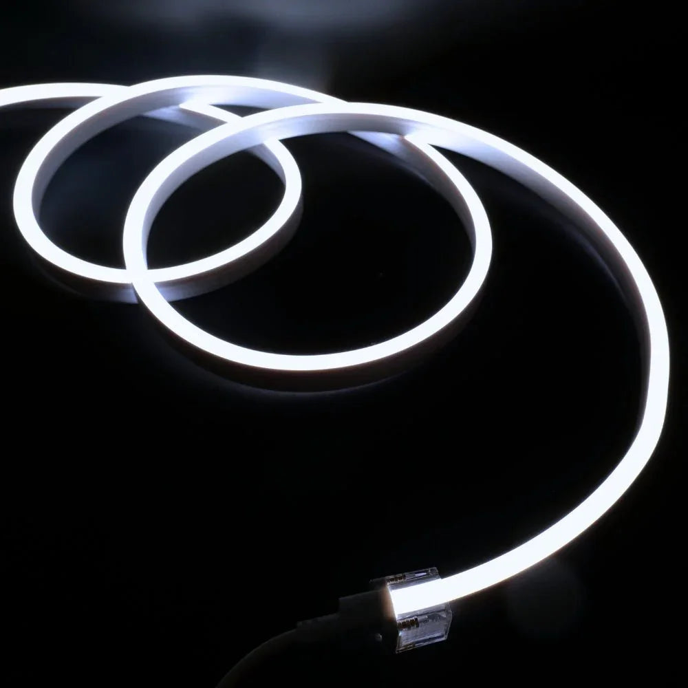 Cool White LED Neon Flex 6000K 24V 10x20mm IP68 Waterproof 12.5cm Cut — view 4 — House of LEDs UK