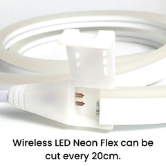 Cool White LED Neon Flex Wireless 8x16mm 120LEDs/m 220V 240V IP65 Waterproof with UK Plug - House of LEDS