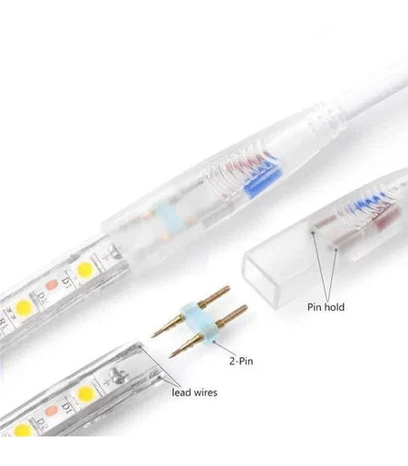 Cool White LED Strip Light 220V 240V 2835 IP65 Waterproof 120LED/m Full Kit — view 5 — House of LEDs UK