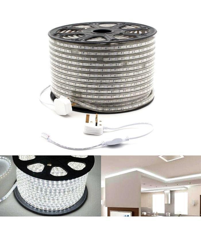 Cool White LED Strip Light 220V 240V 2835 IP65 Waterproof 120LED/m Full Kit — view 2 — House of LEDs UK