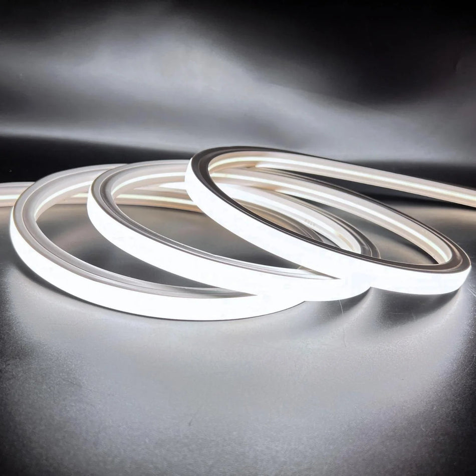 Cool White Neon Flex 6000K 48V 16x16mm Top Bend IP65 Waterproof 30m — House of LEDs UK