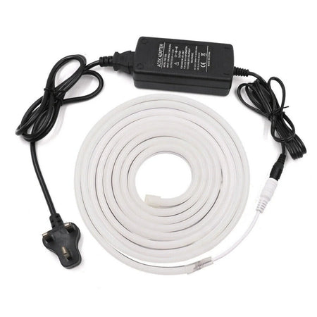 Cool White Neon Flex DC 12V IP65 Waterproof 8x16mm 120 LEDs/M Full Kit — view 11 — House of LEDs UK