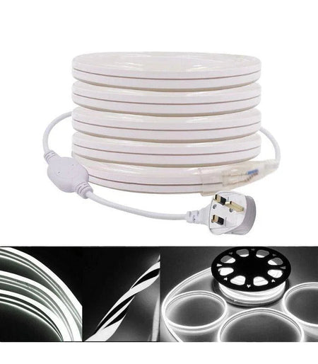 Cool White Neon Flex Double Side 220V 240V 120LED/m 8x16mm IP67 Waterproof Full Kit — view 5 — House of LEDs UK