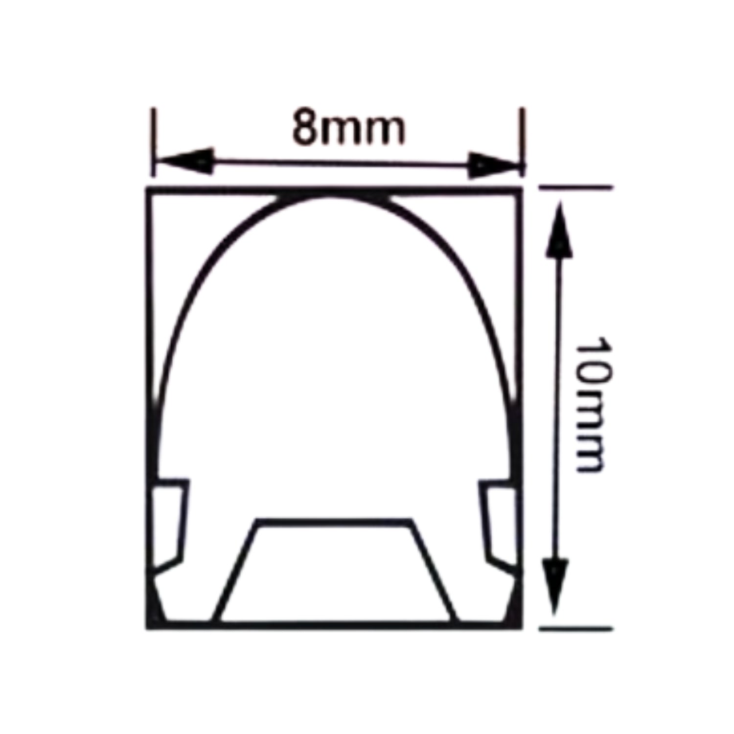 Cool White Silicone Neon Flex Tube Diffuser Body for LED Strip Lights Neon Signs 8mm - House of LEDS