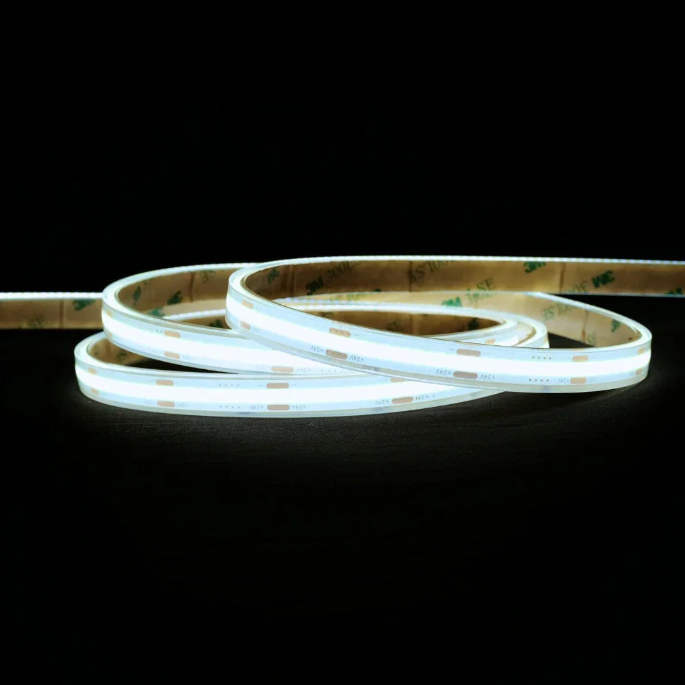 Cool White 6000K COB LED Strip 24V 384 LEDs/m IP68 Waterproof — view 2 — House of LEDs UK